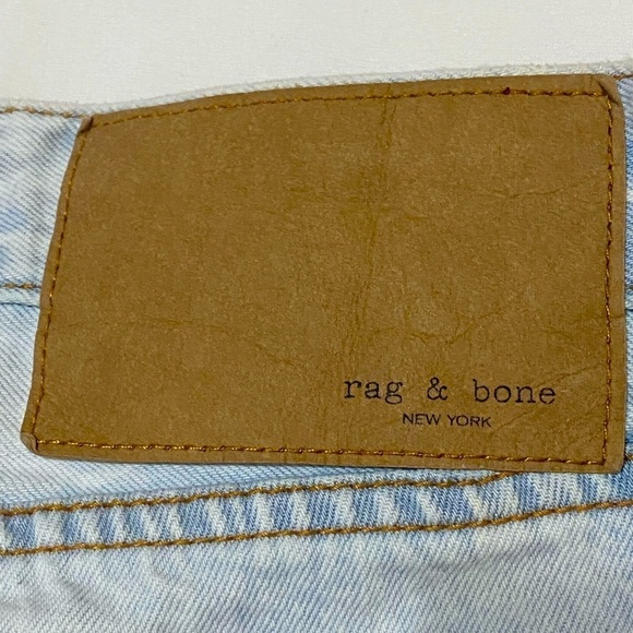 RAG & BONE RISA MID RISE BOYFRIEND JEANS Button Fly Mid-Rise Raw Cuff He… - Picture 4 of 16